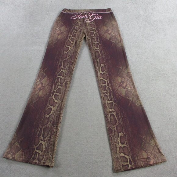 IAMGIA Blare Trackpant Womens Large Snake Print Pants Only Stretch Pull On NEW - Picture 5 of 15